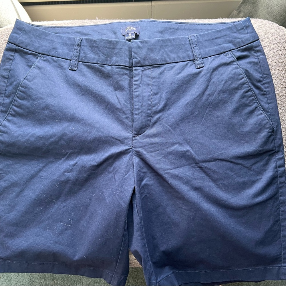 J Crew ladies Chino shorts size 8, navy